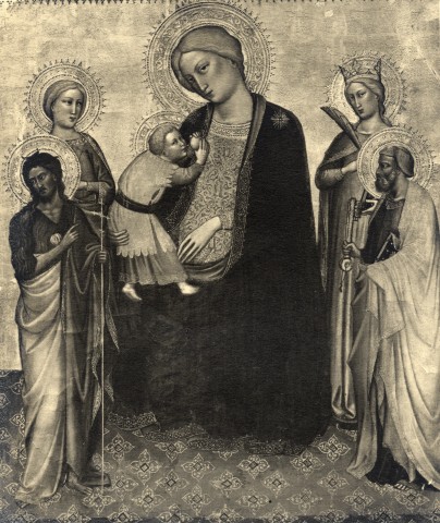 Frequin, Adam — Pseudo Ambrogio di Baldese - sec. XIV/ XV - Madonna con Bambino e santi — insieme